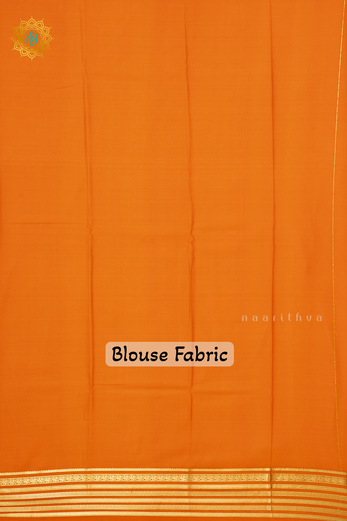 ORANGE - PURE MYSORE CREPE SILK