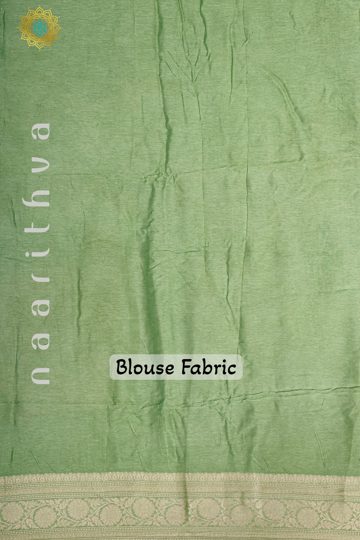 BOTTLE GREEN WITH LIGHT GREEN - DOLA SILK