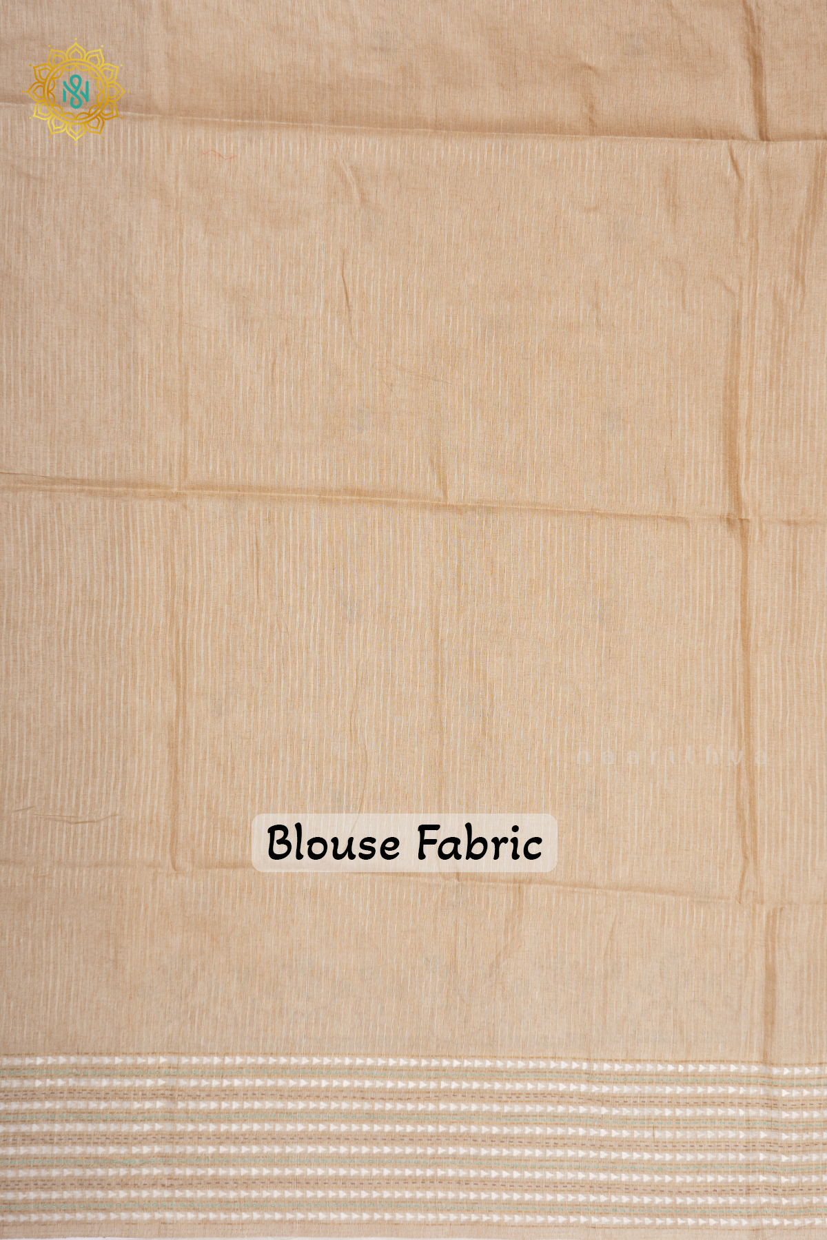 BEIGE WITH PISTA GREEN - KOTHA TUSSAR