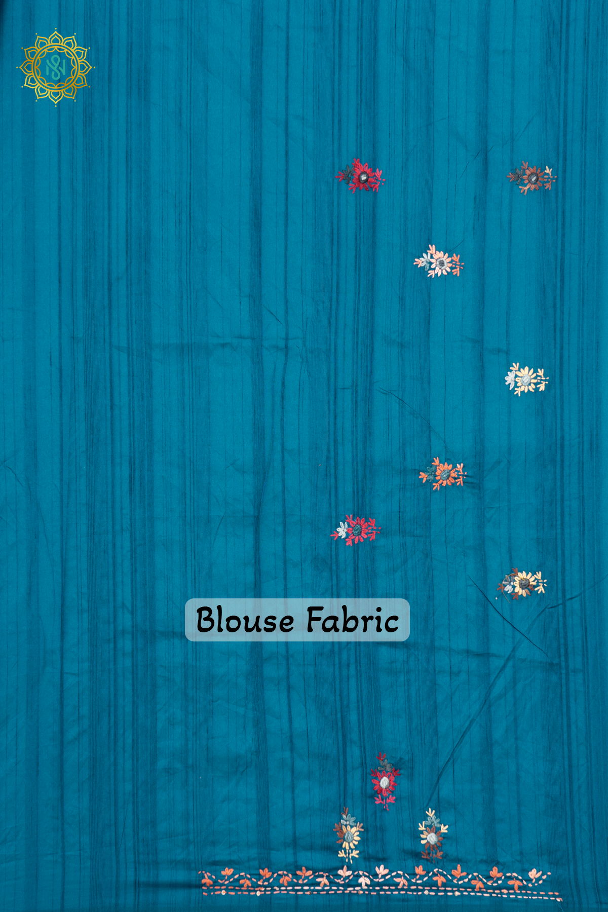 TEAL BLUE - SEMI TUSSAR SILK