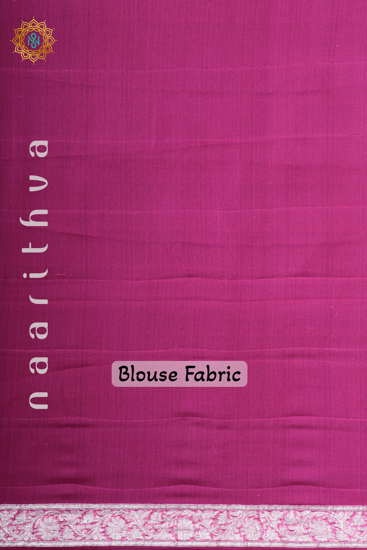 BLUE WITH PINK - PURE BANARASI CHIFFON