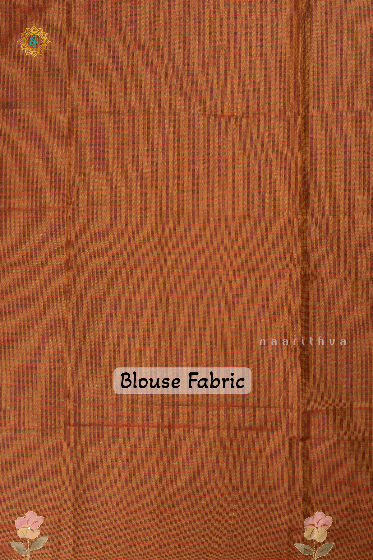 ORANGE - KOTA ORGANZA WITH KATHA WORK
