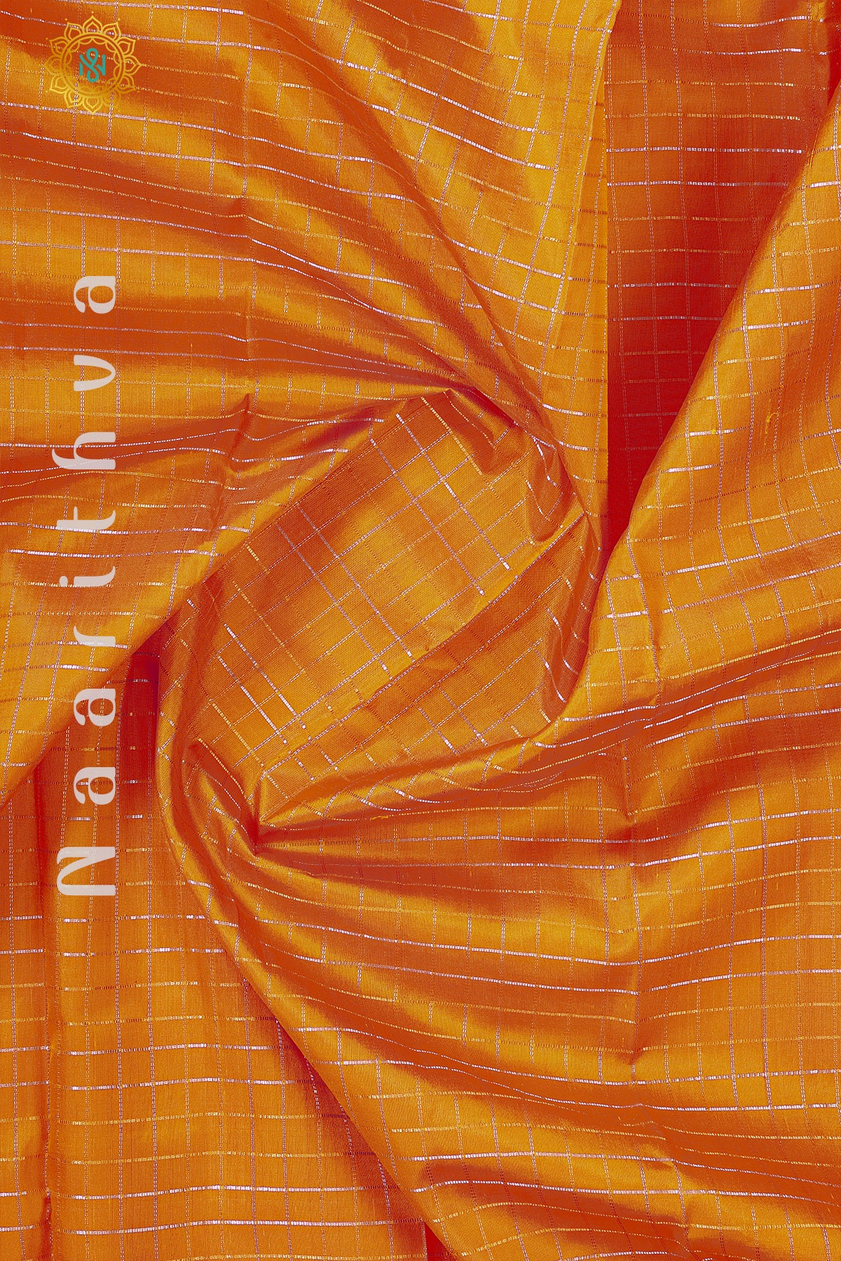 ORANGE WITH PINK - PURE KANJIVARAM SILK