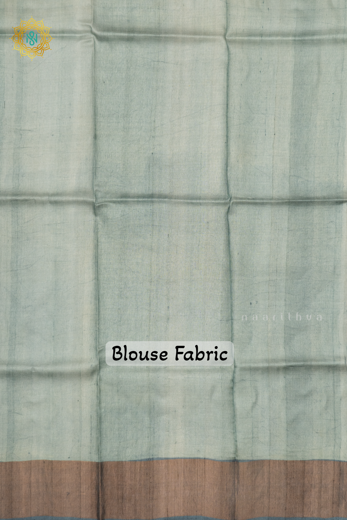 LIGHT BROWN WITH GREY - PURE TUSSAR SILK