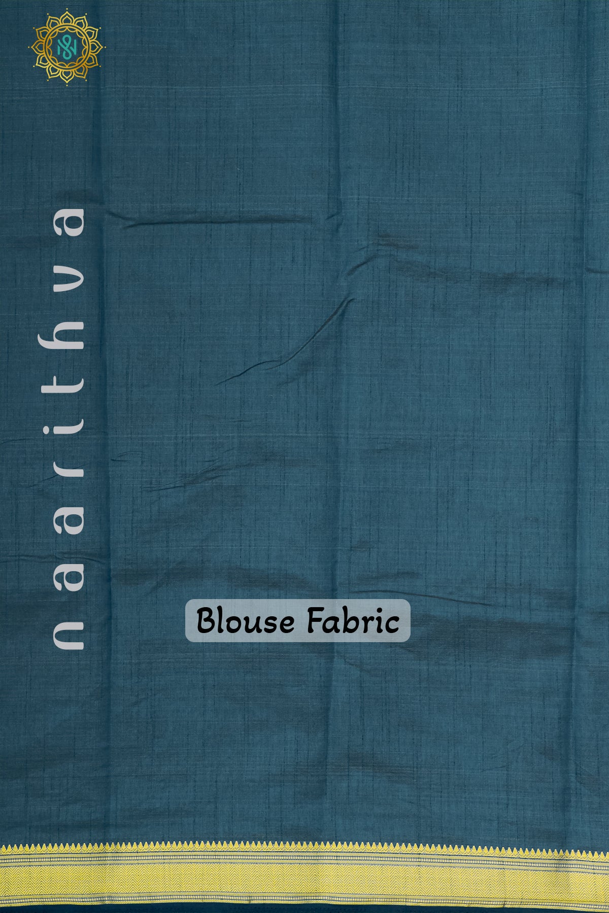 PEACOCK BLUE - SEMI RAW SILK