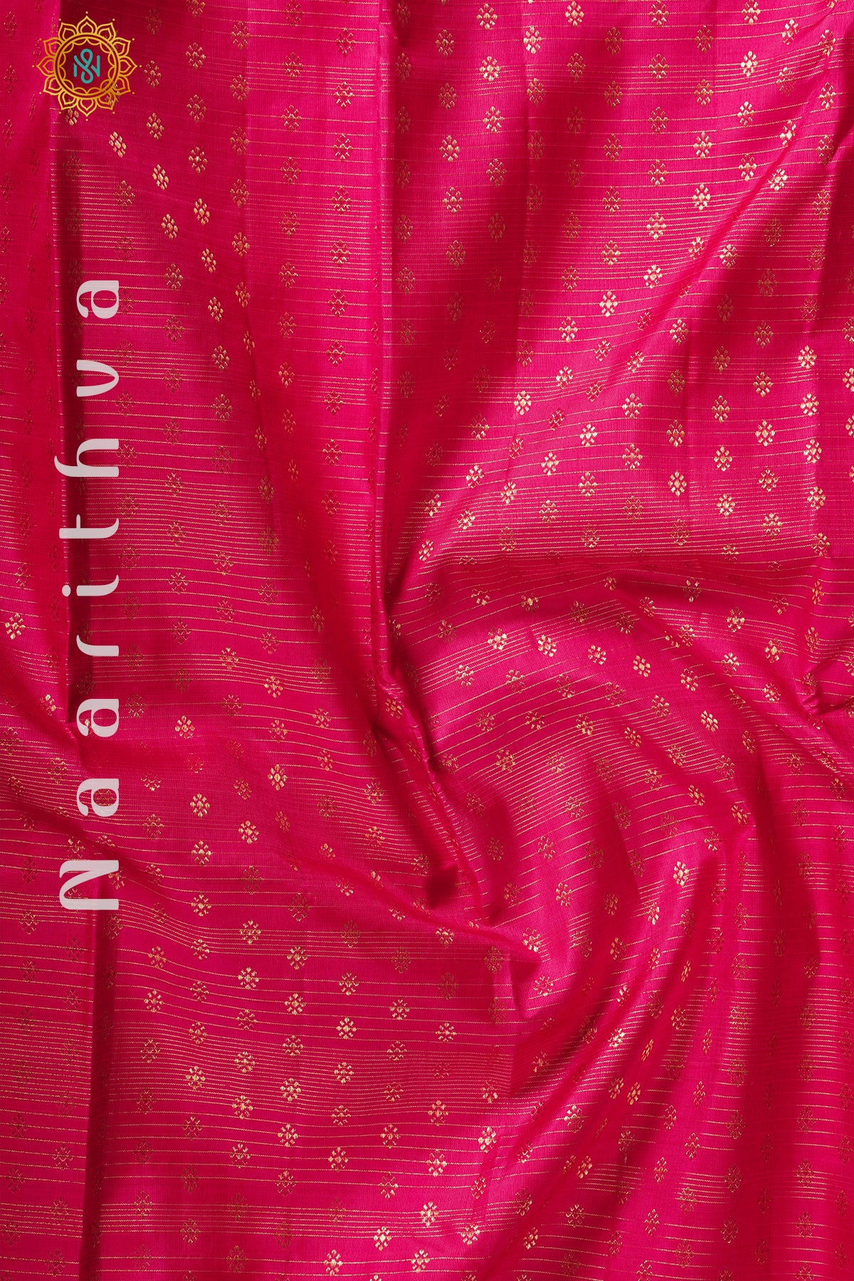 PINK WITH GREEN - PURE KANJIVARAM SILK