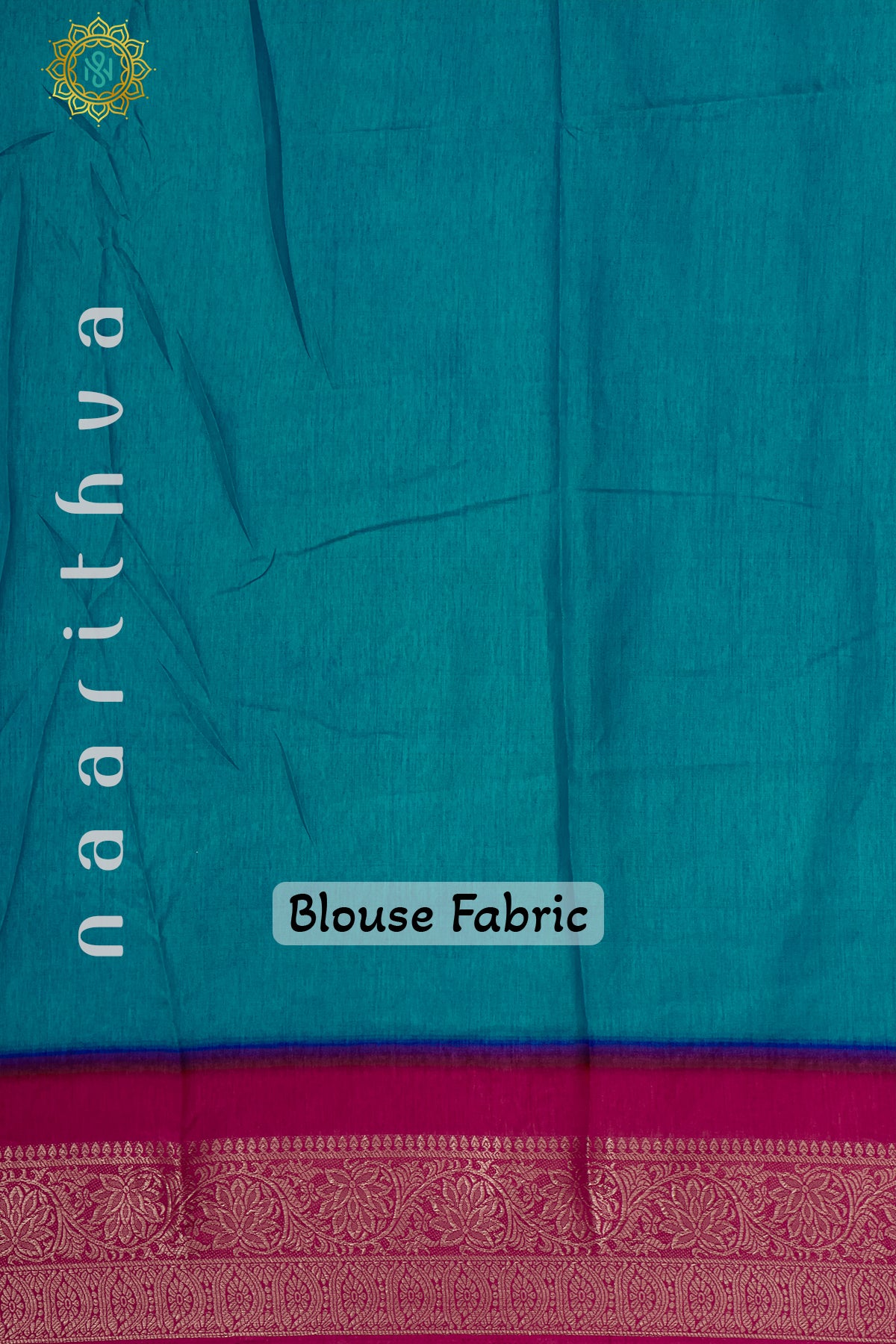 BLUE WITH PINK - DOLA SILK