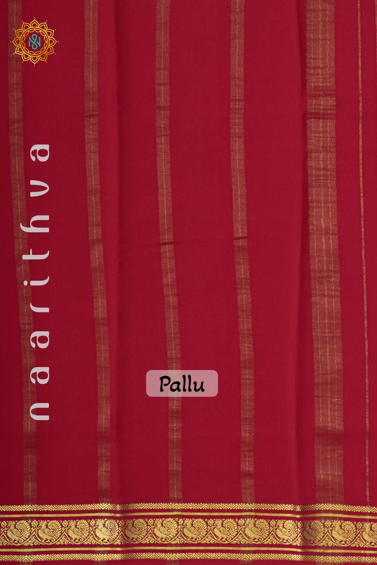 RED - PURE MYSORE CREPE SILK