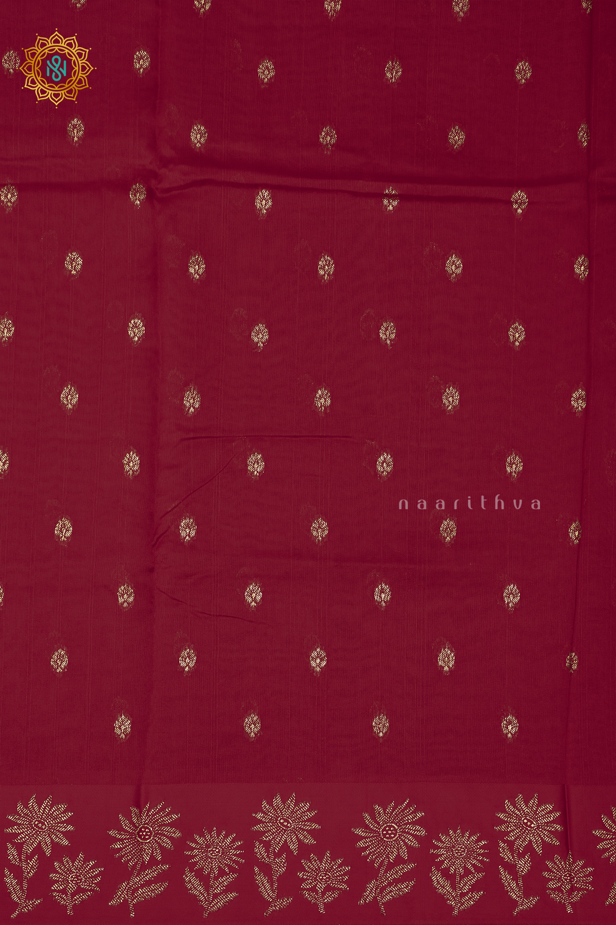 RED - SEMI TUSSAR SILK