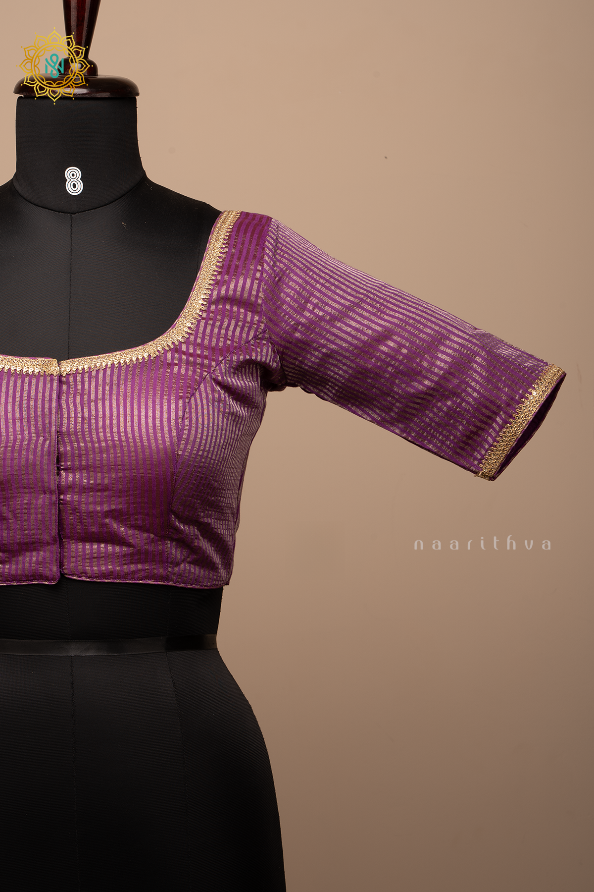PURPLE - TISSUE READYMADE BLOUSE