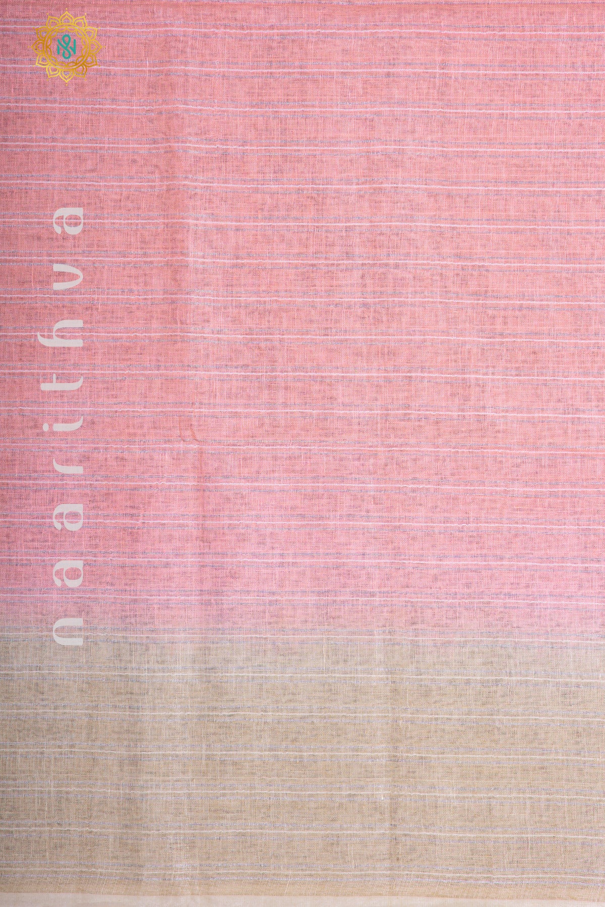 LIGHT PINK WITH BIEGE - PURE LINEN