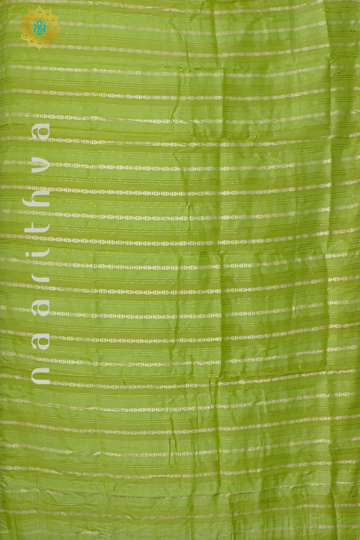 PARROT GREEN WITH BOTTLE GREEN - DOLA SILK