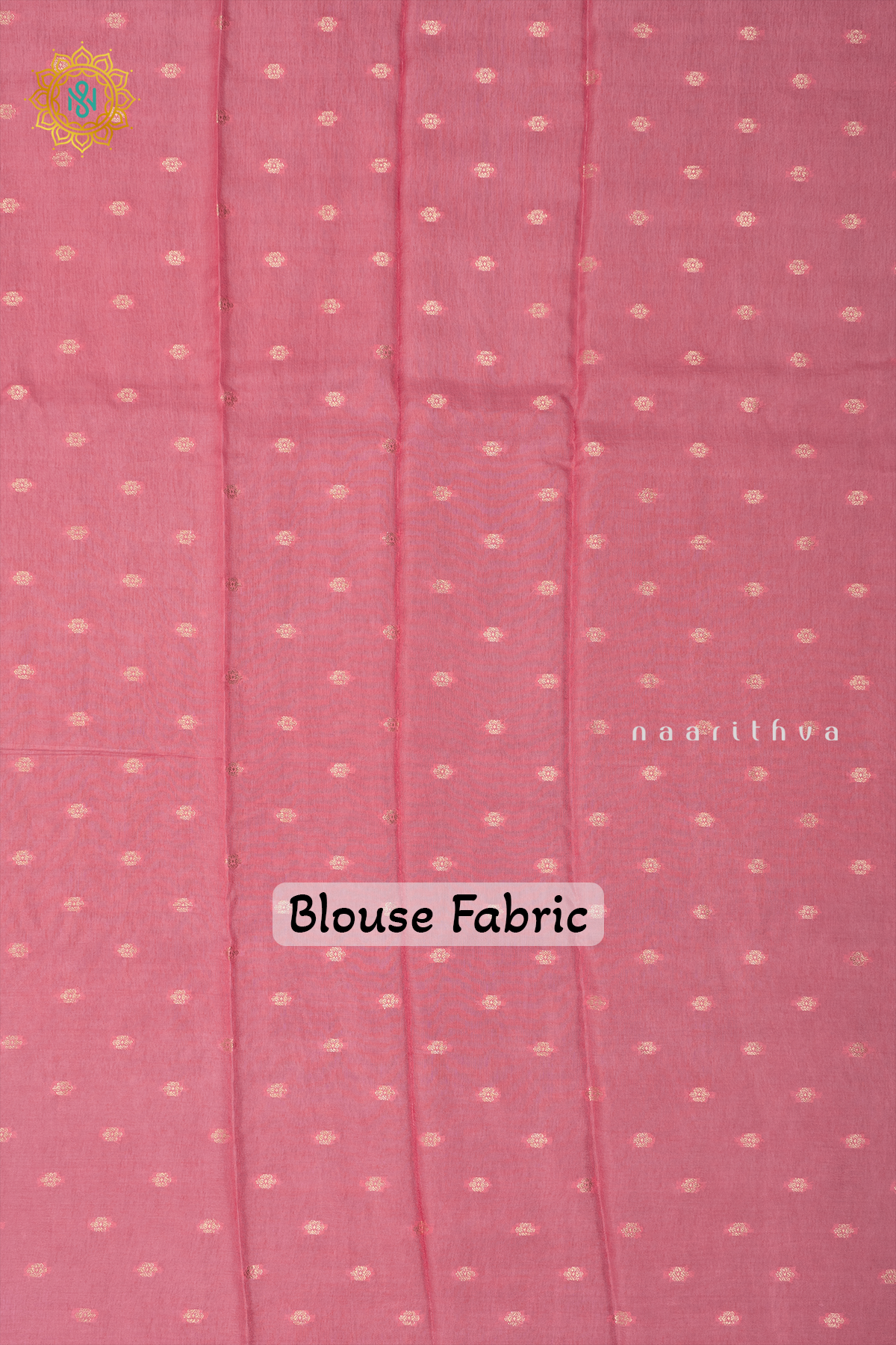 AQUA GREEN WITH LIGHT PINK - SEMI CREPE SILK