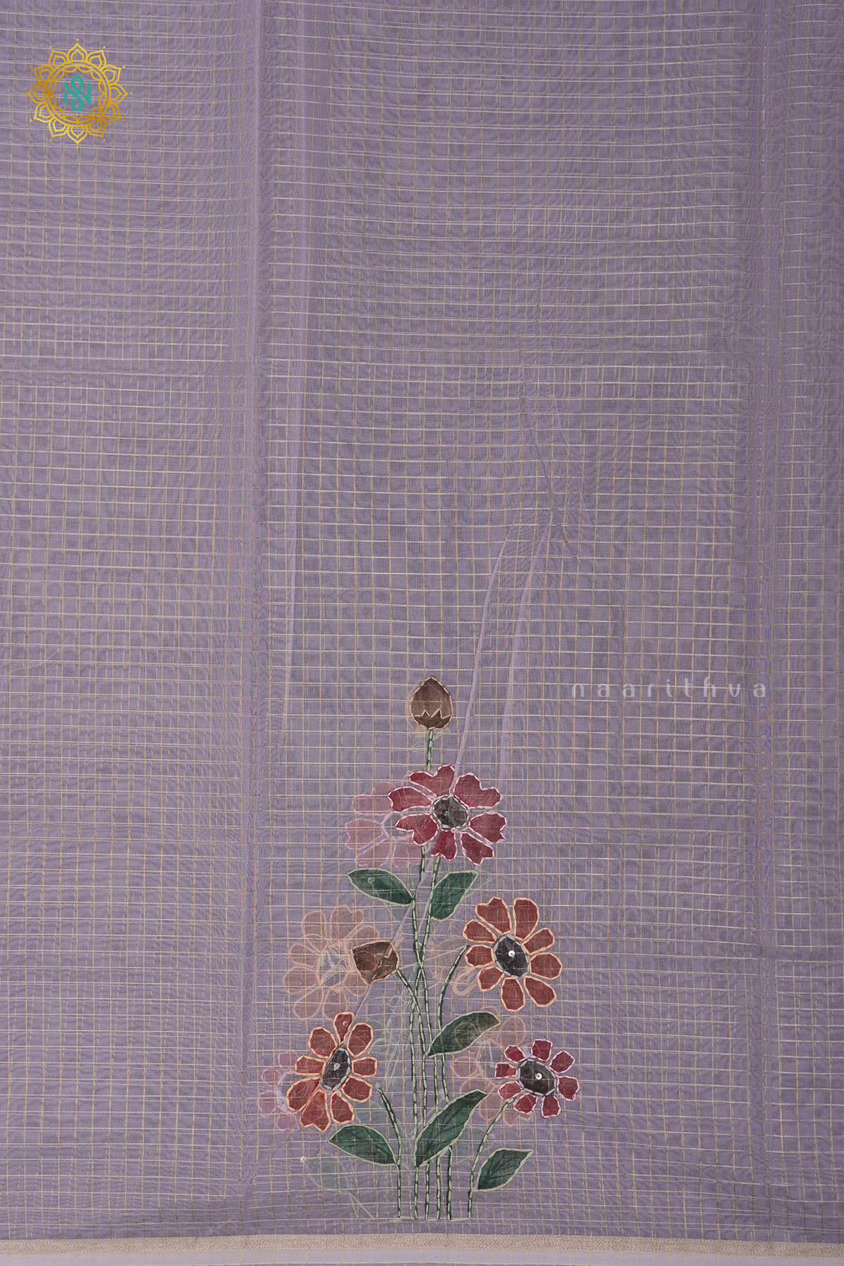 LAVENDER - ORGANZA WITH KATHA WORK