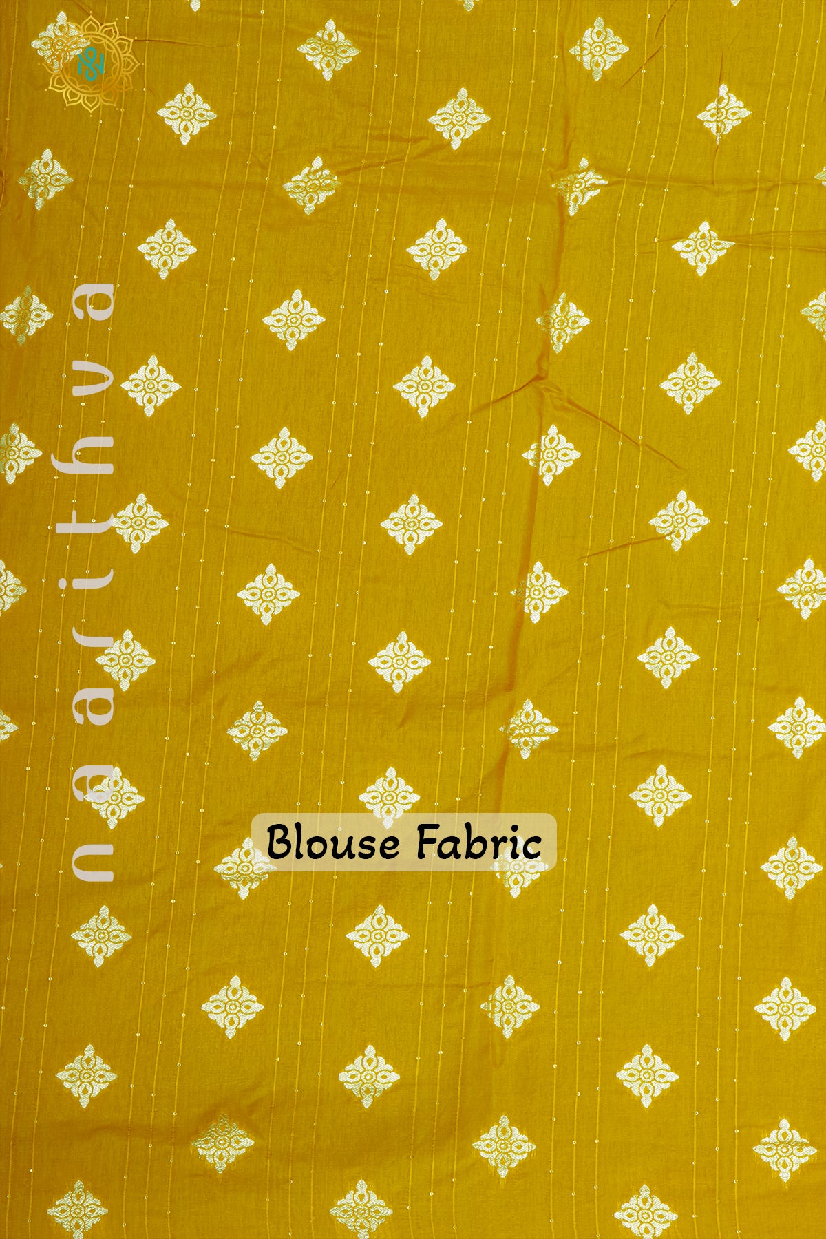 NAVY BLUE WITH YELLOW - DOLA SILK