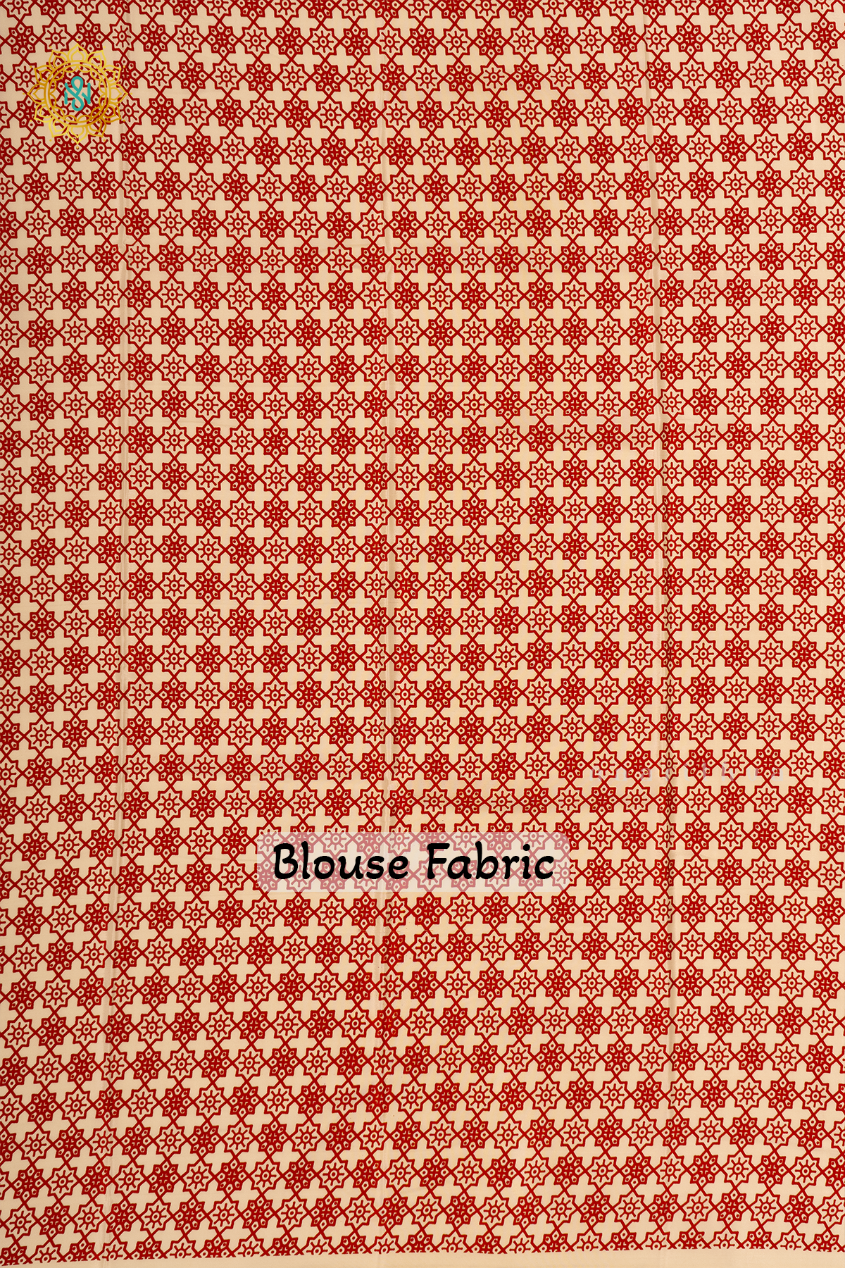 WHITE WITH RED - SATIN CREPE