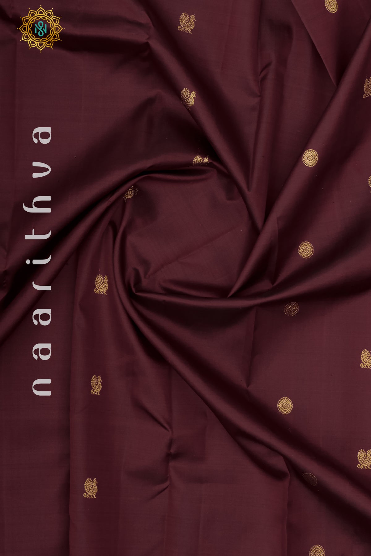 MAROON WITH AQUA GREEN - PURE KANJIVARAM SILK