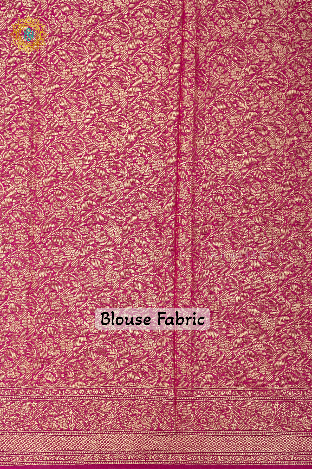 NAVY BLUE WITH PINK - JUTE COTTON