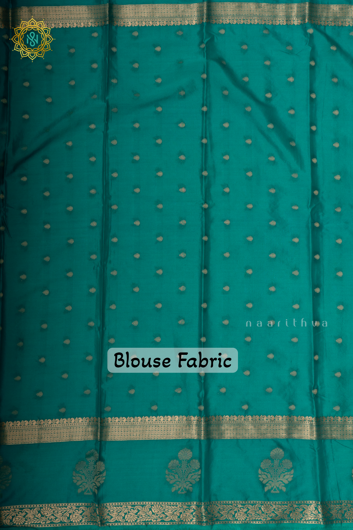 LEMON YELLOW WITH CYAN GREEN - SEMI MYSORE CREPE SILK