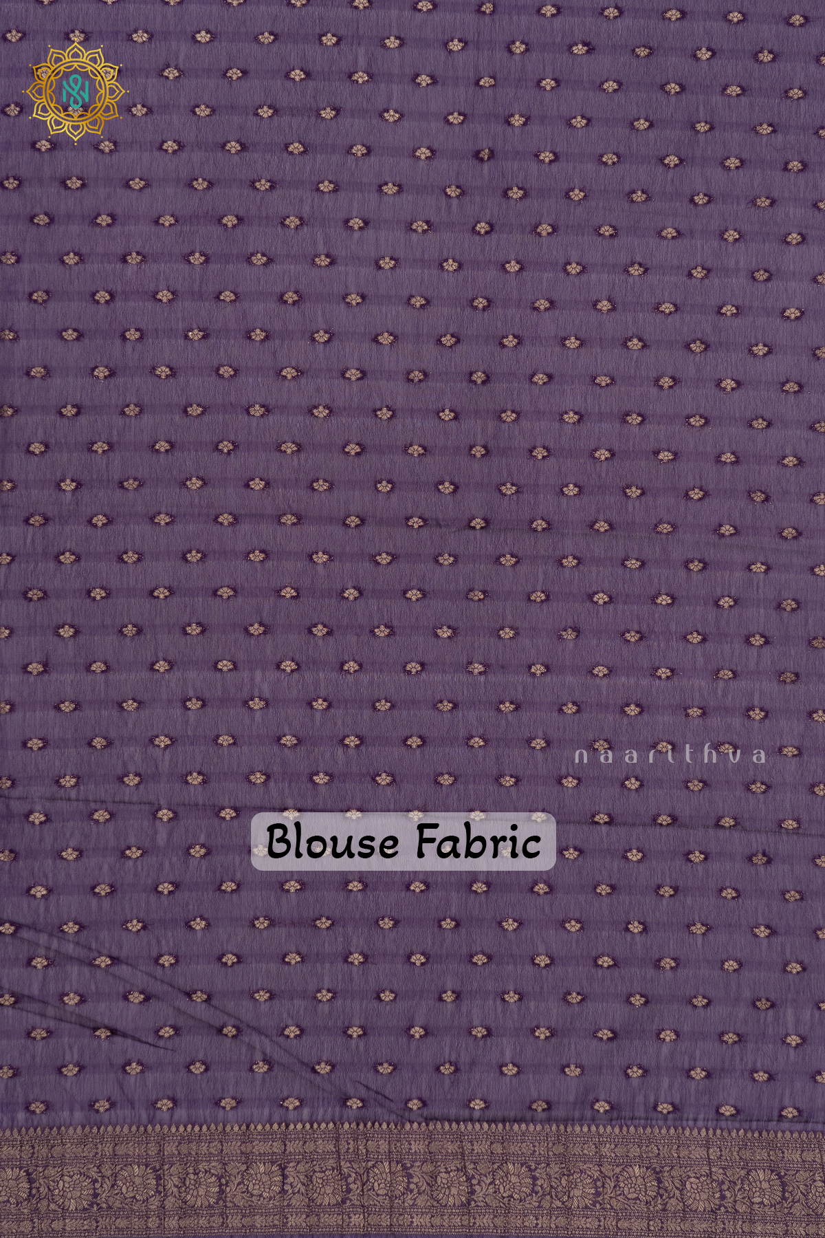 CYAN GREEN WITH PURPLE - SEMI CREPE GEORGETTE