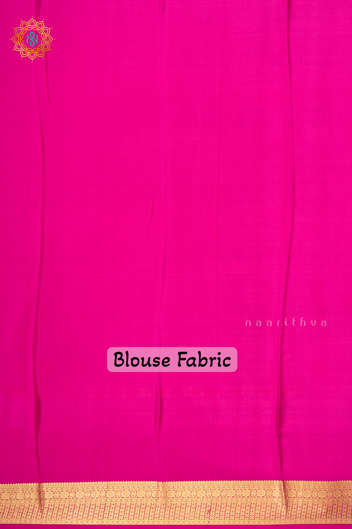 WINE WITH PINK & GREEN - PURE MYSORE CREPE SILK