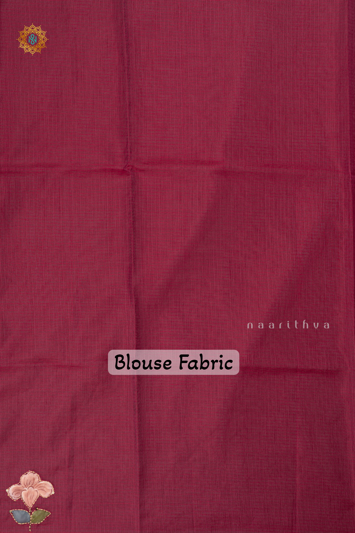 Pink Kota Organza With Hand-Painted And Katha Work On The Body
