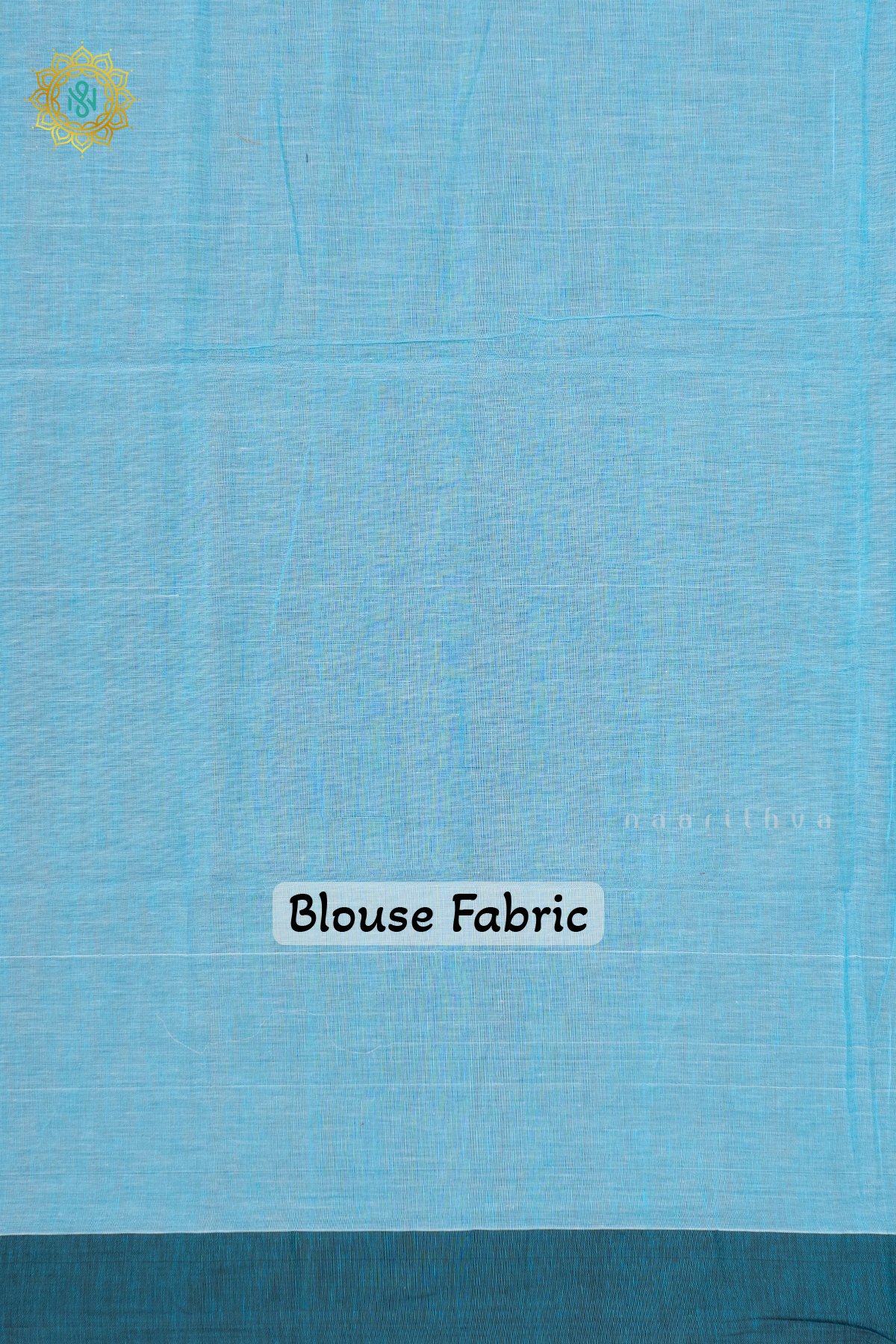 SKY BLUE WITH PINK - MUL COTTON