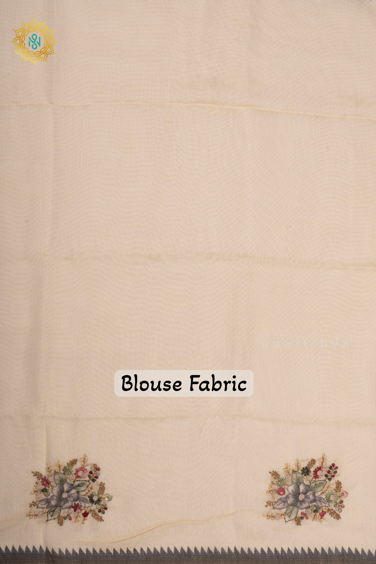 WHITE WITH BLACK - LINEN TISSUE