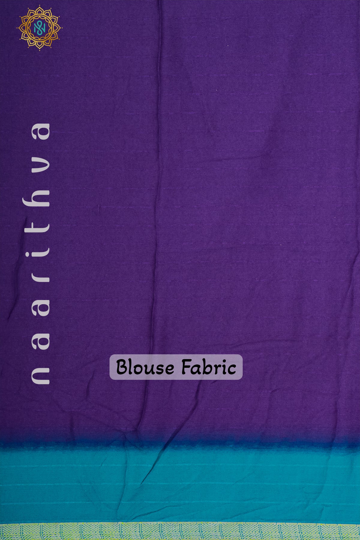 PURPLE WITH SKY BLUE - SEMI GEORGETTE