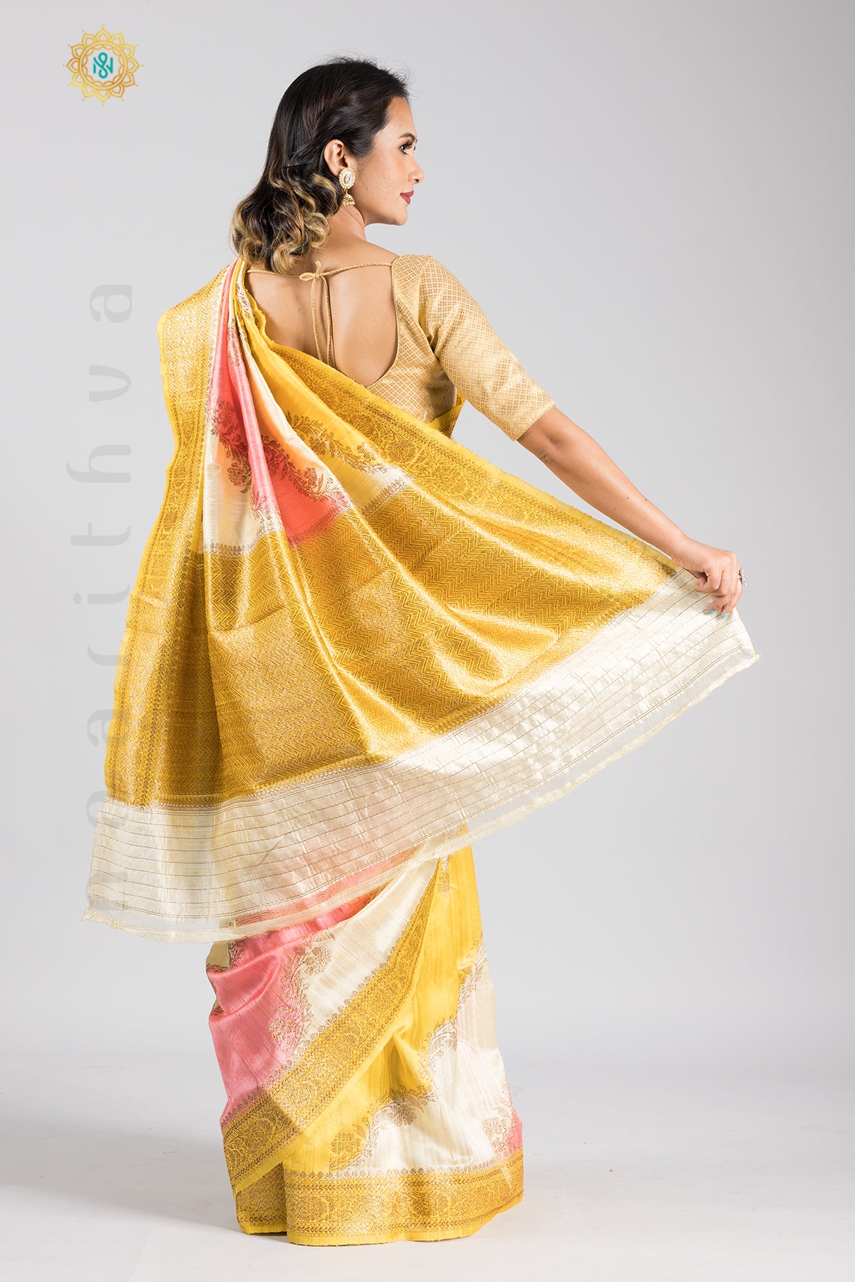 RANGKAAT - PURE RAW SILK WITH ANTIQUE ZARI WEAVES