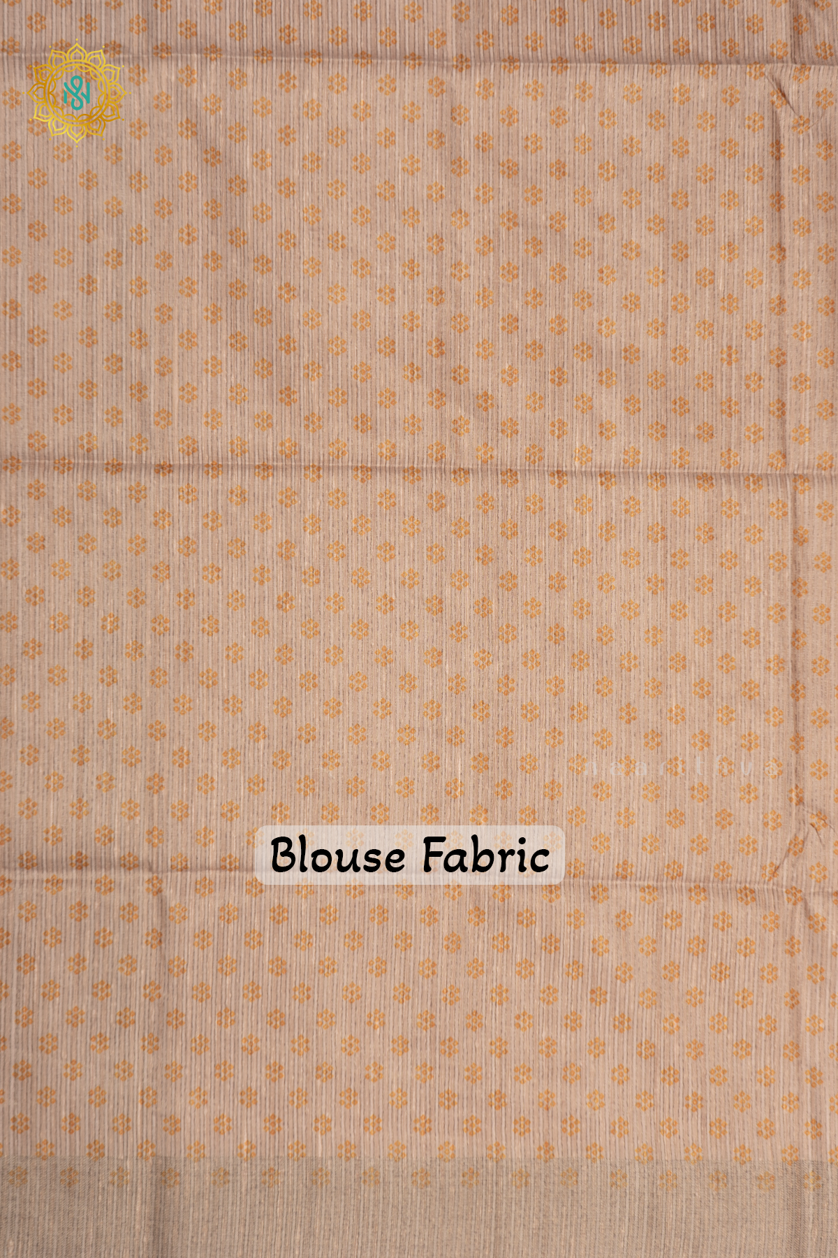 YELLOW WITH BEIGE - SEMI TUSSAR SILK
