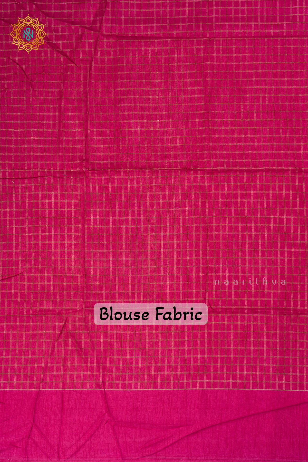 Rani Pink - Dola Silk Saree Allover Zari Checks and Printed Pallu with Satin Printed Border