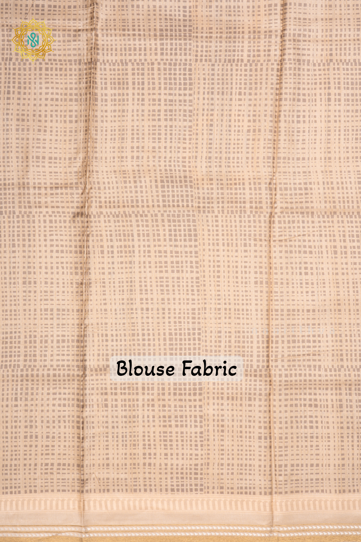 BEIGE WITH YELLOW - SEMI CREPE  SILK SAREE DIGITAL PRINTS AND ZARI WOVEN BORDER