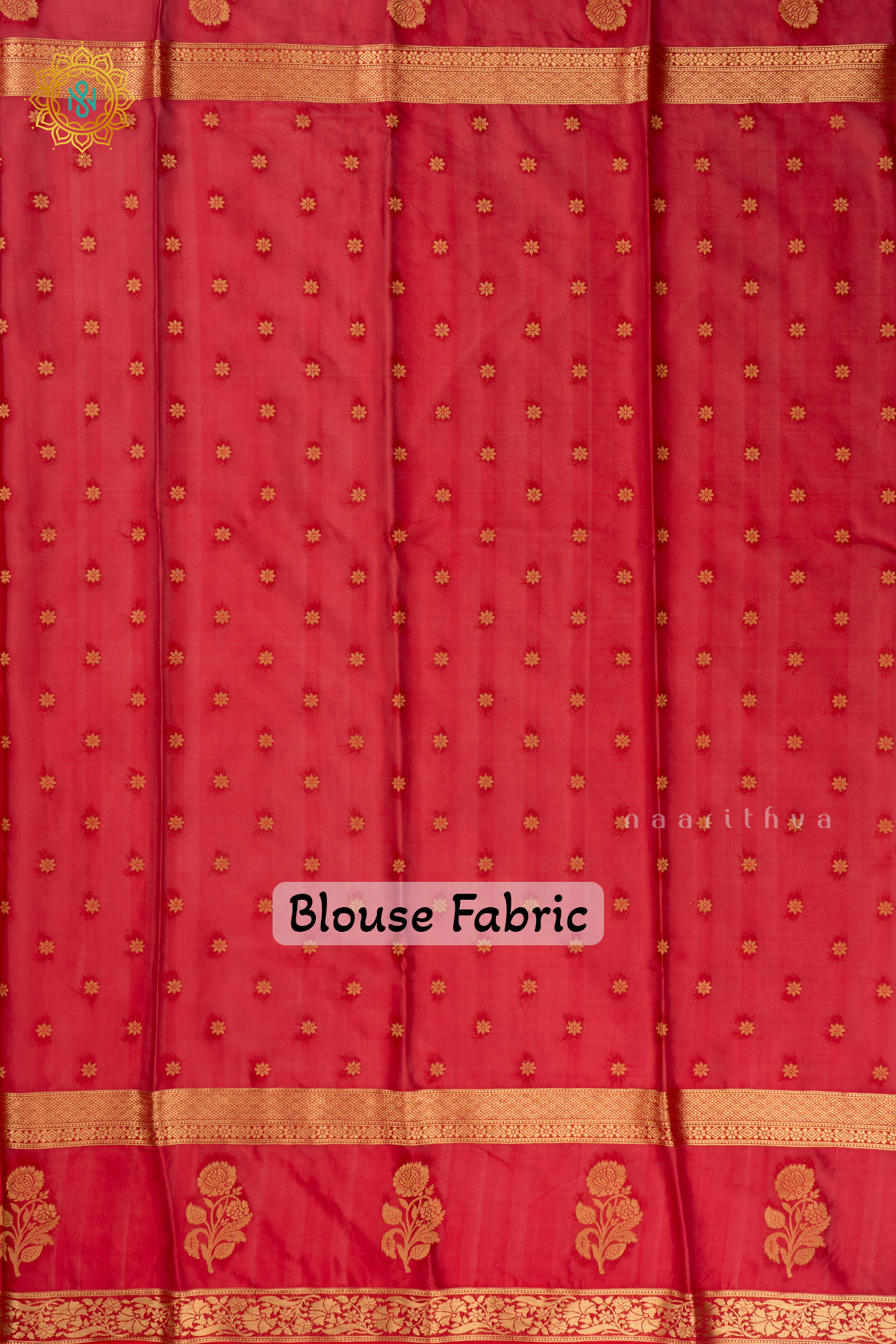RED - SEMI MYSORE CREPE SILK