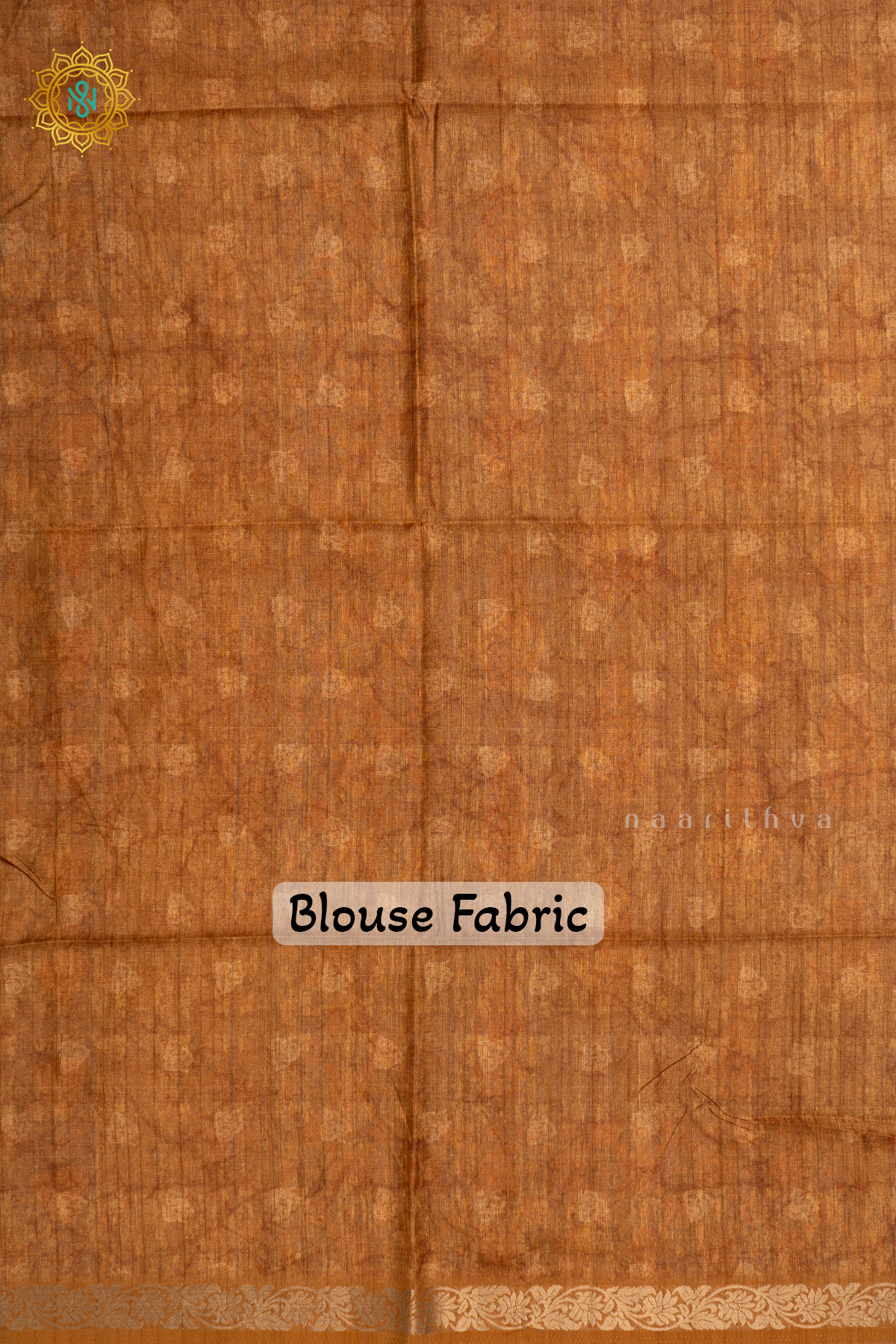 BLUE WITH YELLOW - SEMI TUSSAR SILK SAREE PRINTED BODY WITH CONTRAST BORDER