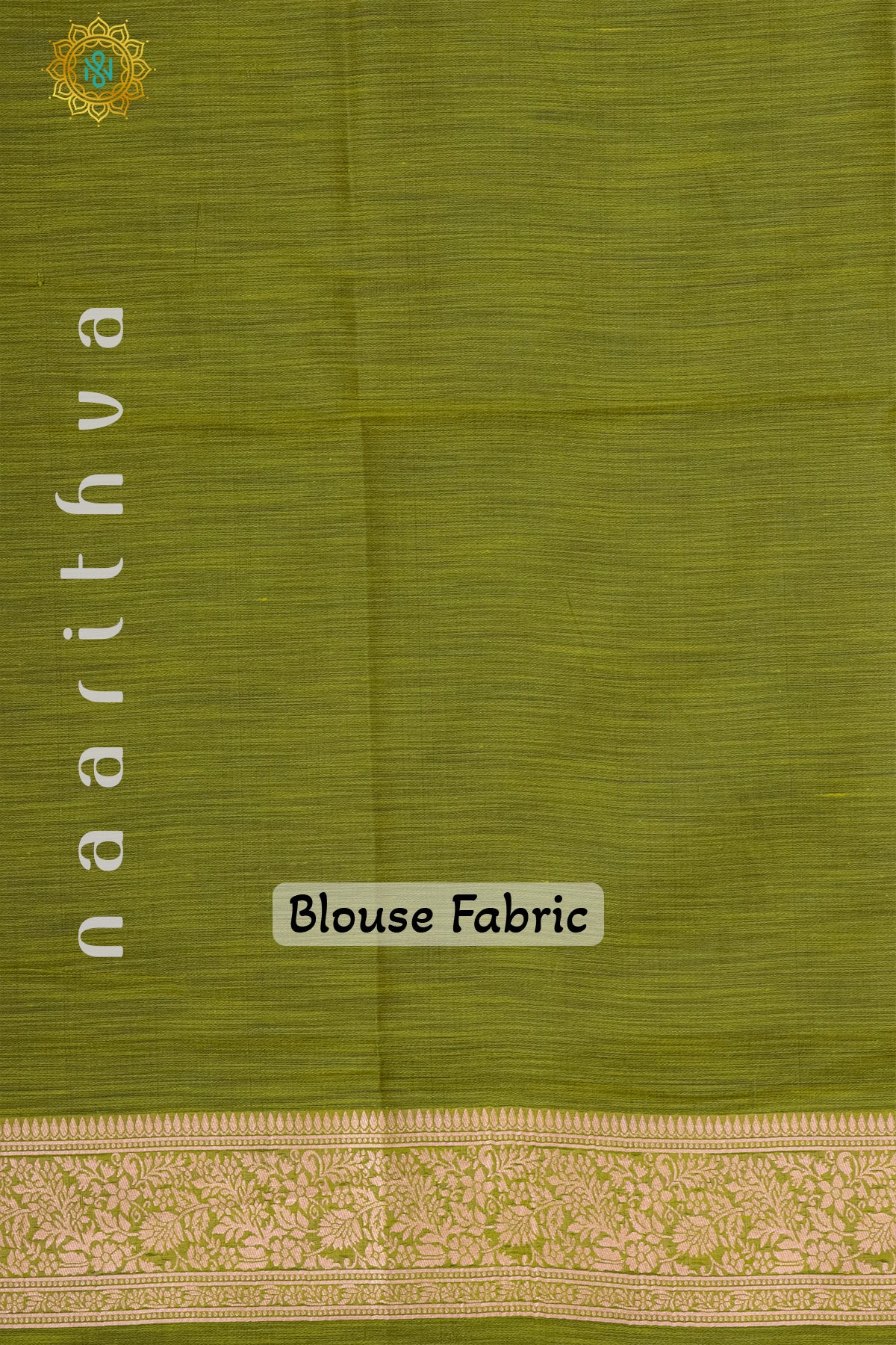 PARROT GREEN - SEMI RAW SILK