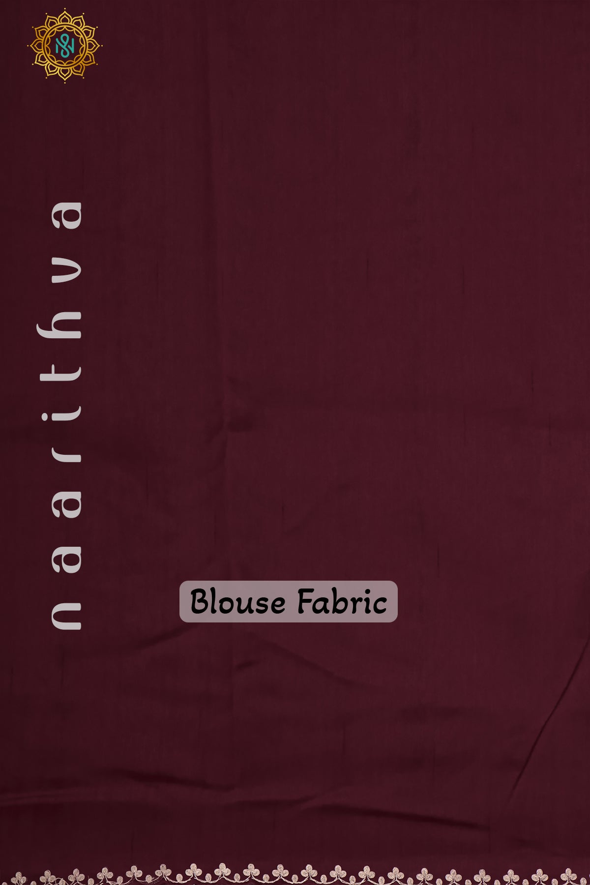 MAROON - SEMI TUSSAR SILK WITH EMBROIDERY