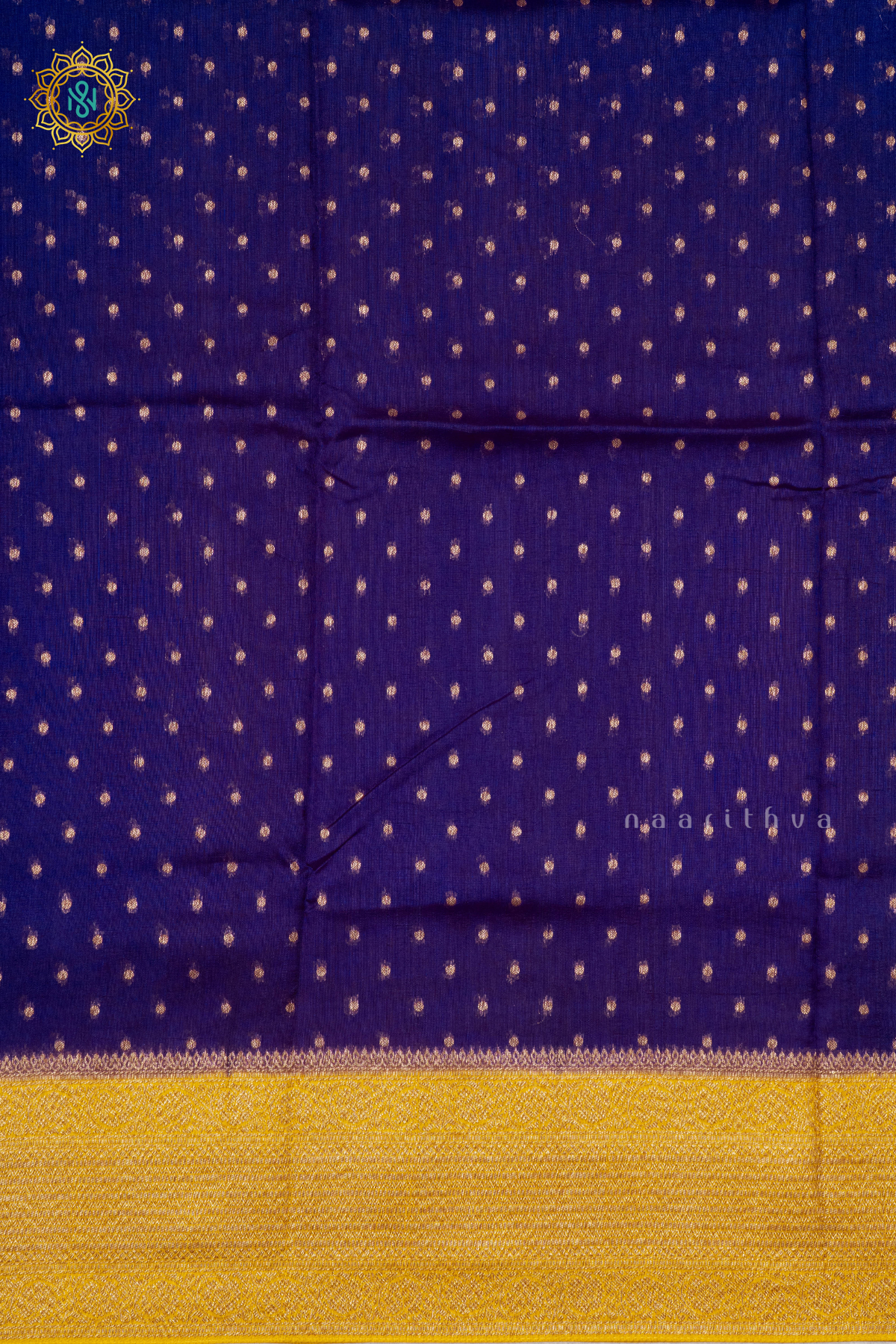 PURPLE WITH YELLOW - SEMI BANRASI RAW SILK