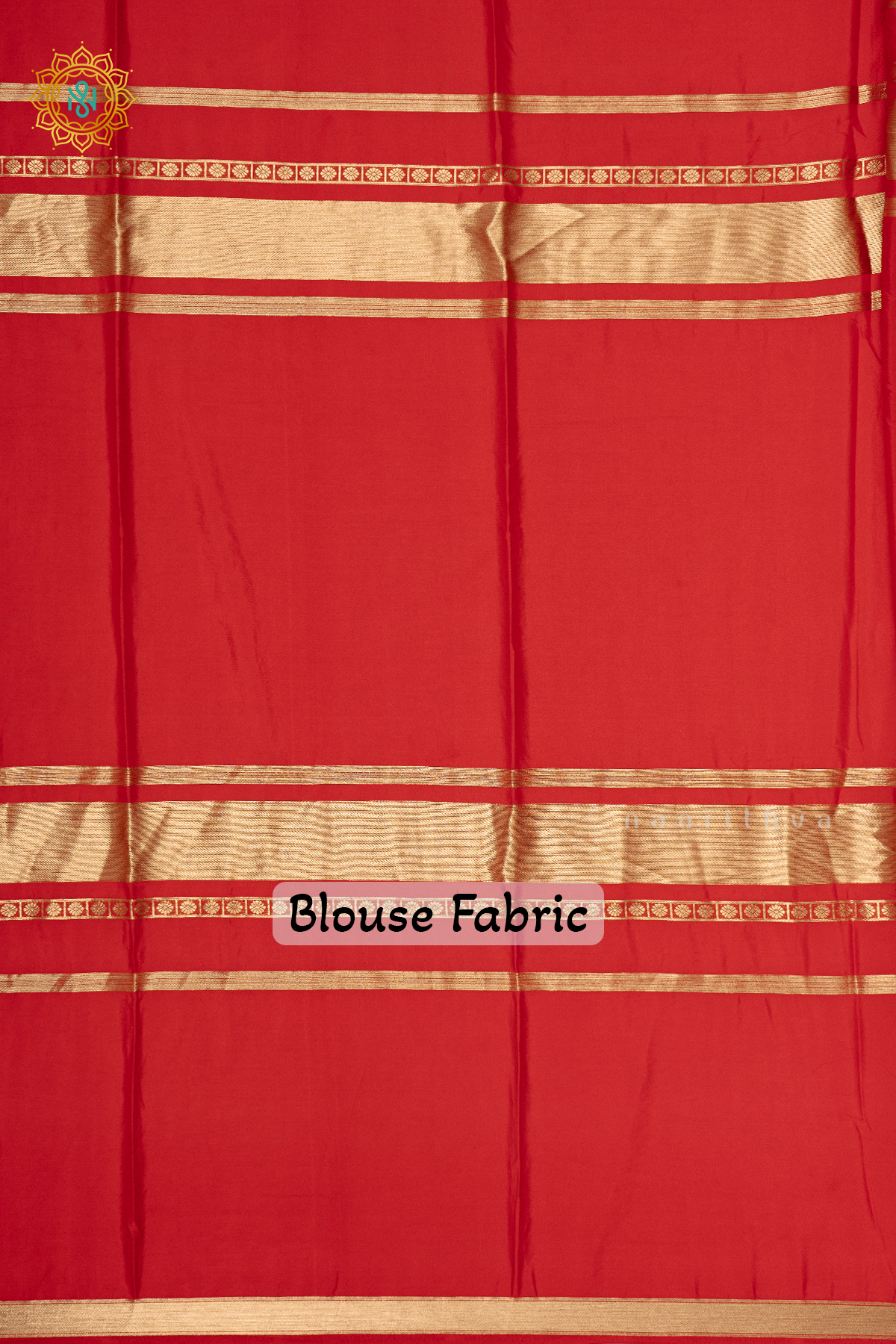 RED - SEMI MYSORE CREPE SILK