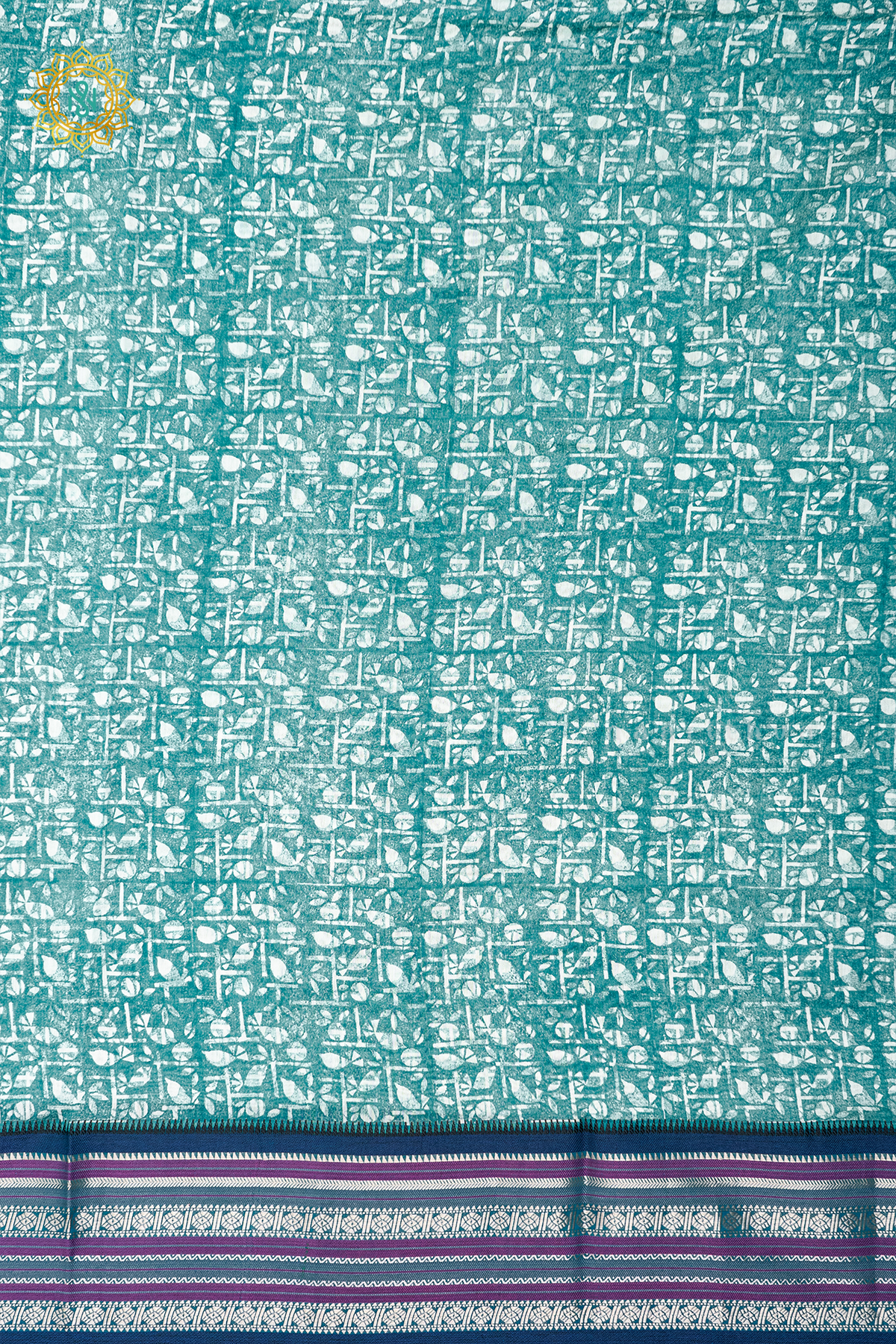 AQUA BLUE - HANDLOOM COTTON