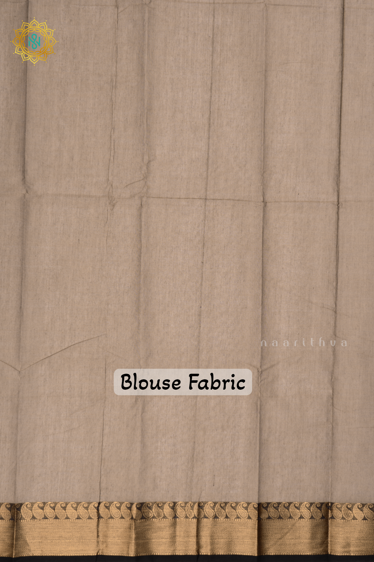 GREY WITH BLACK - CHETTINAD COTTON SAREE ALLOVER THREAD WOVEN BUTTAS WITH CONTRAST ZARI BORDER