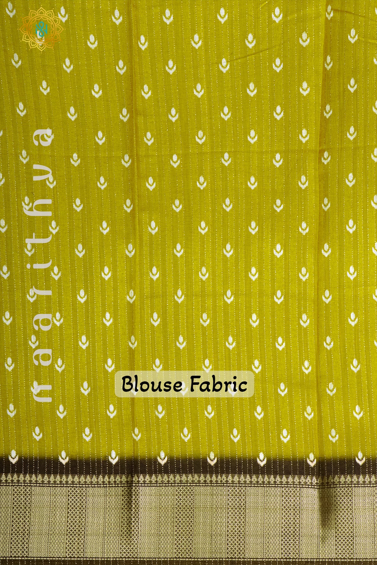 LEMON YELLOW WITH OLIVE GREEN - SOFT COTTON