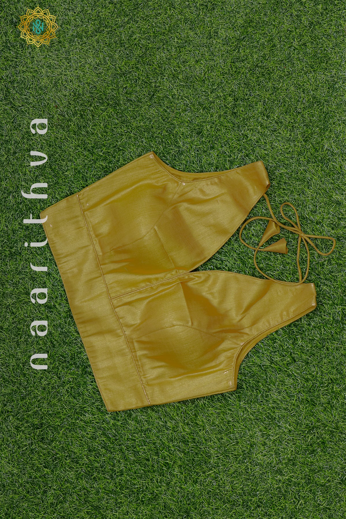 GOLD - SLEEVLESS READYMADE BLOUSE