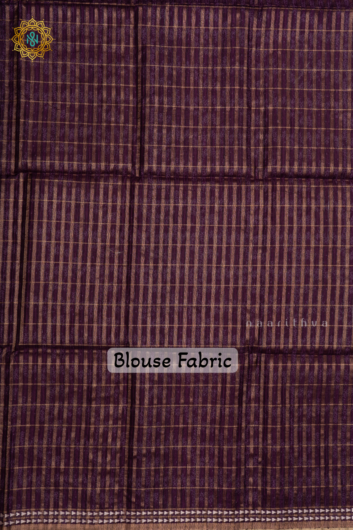 PURPLE - KOTHA TUSSAR SAREE WITH PRINTED AND ZARI CHECKS BODY,  THREAD WOVEN BORDER
