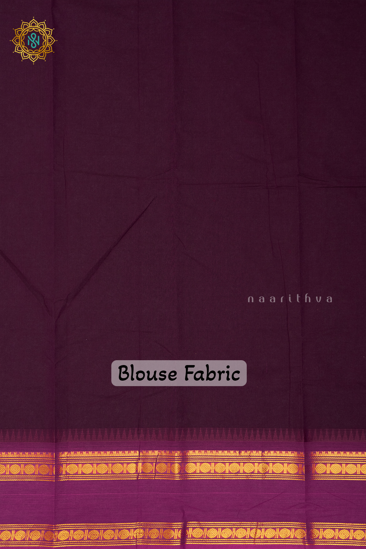 WINE WITH PINK & YELLOW - CHETTINAD COTTON