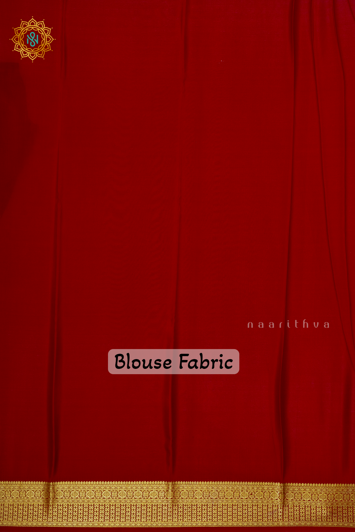 LIGHT BISCUIT WITH DARK MAROON & BLACK - PURE MYSORE CREPE SILK