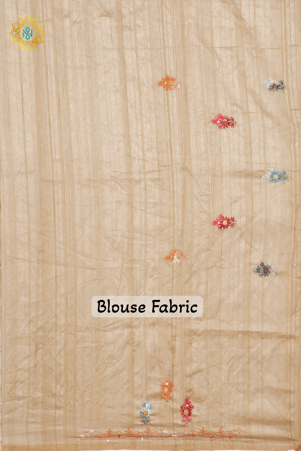 BEIGE - SEMI TUSSAR SILK