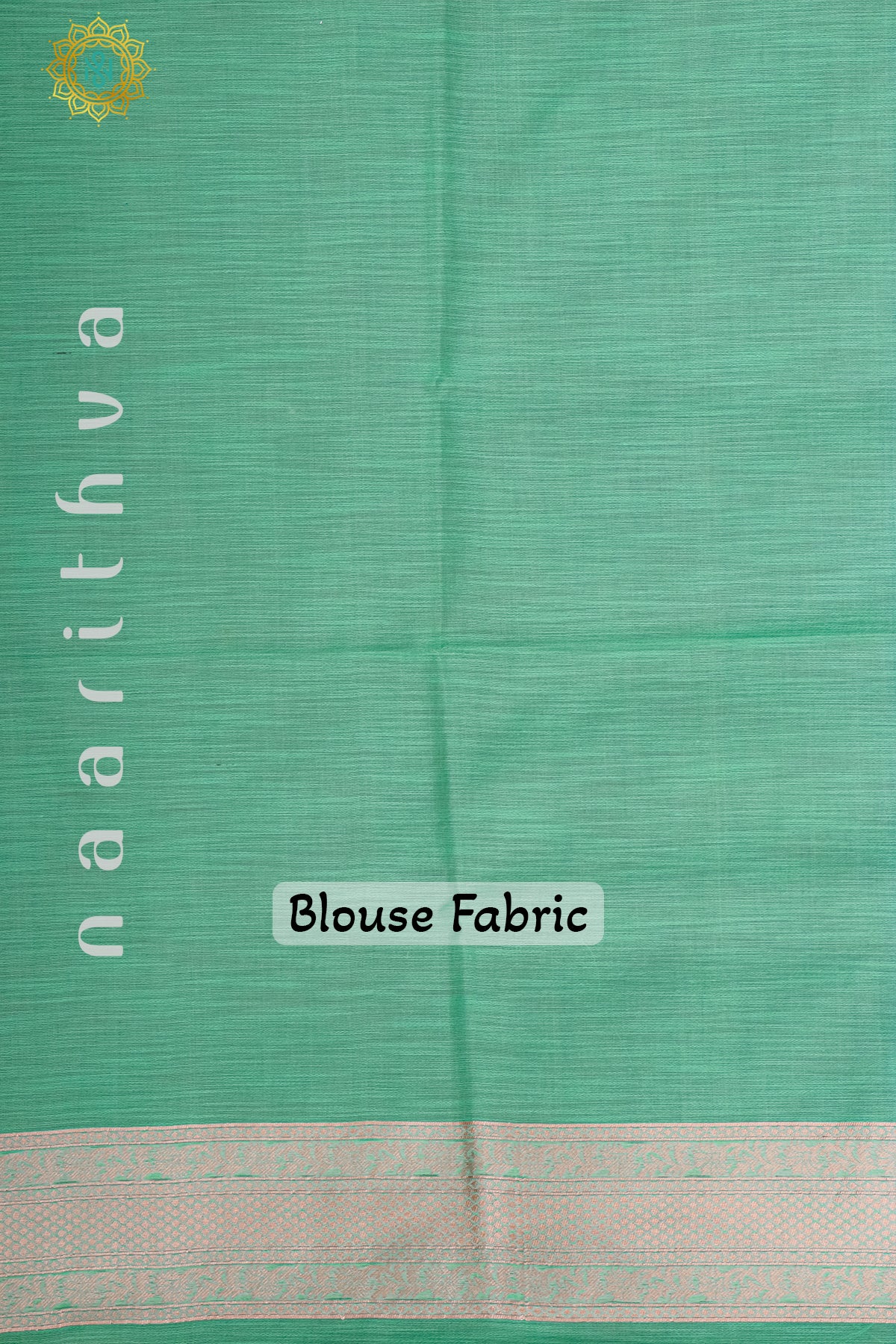 AQUA GREEN - SEMI RAW SILK