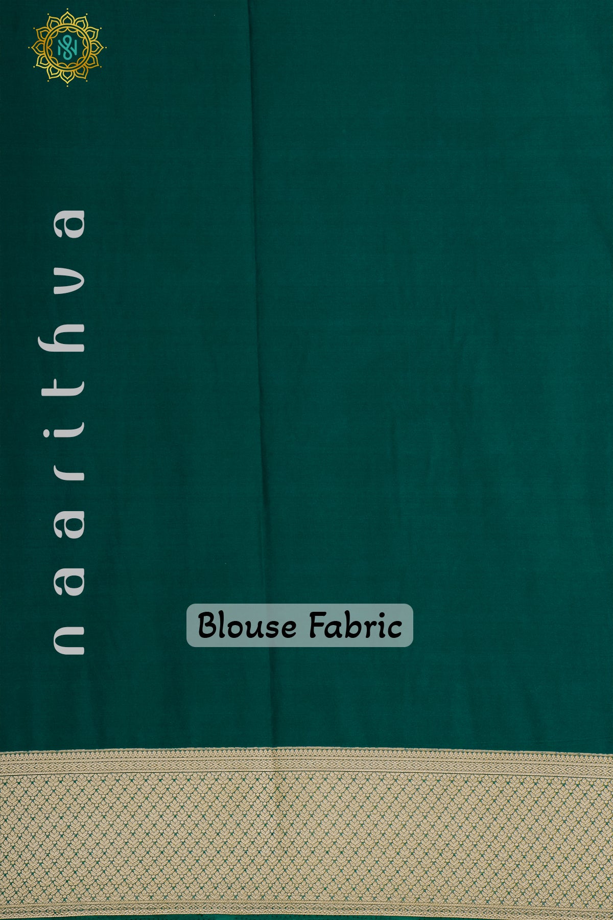 AQUA GREEN WITH GREEN - SEMI CREPE GEORGETTE