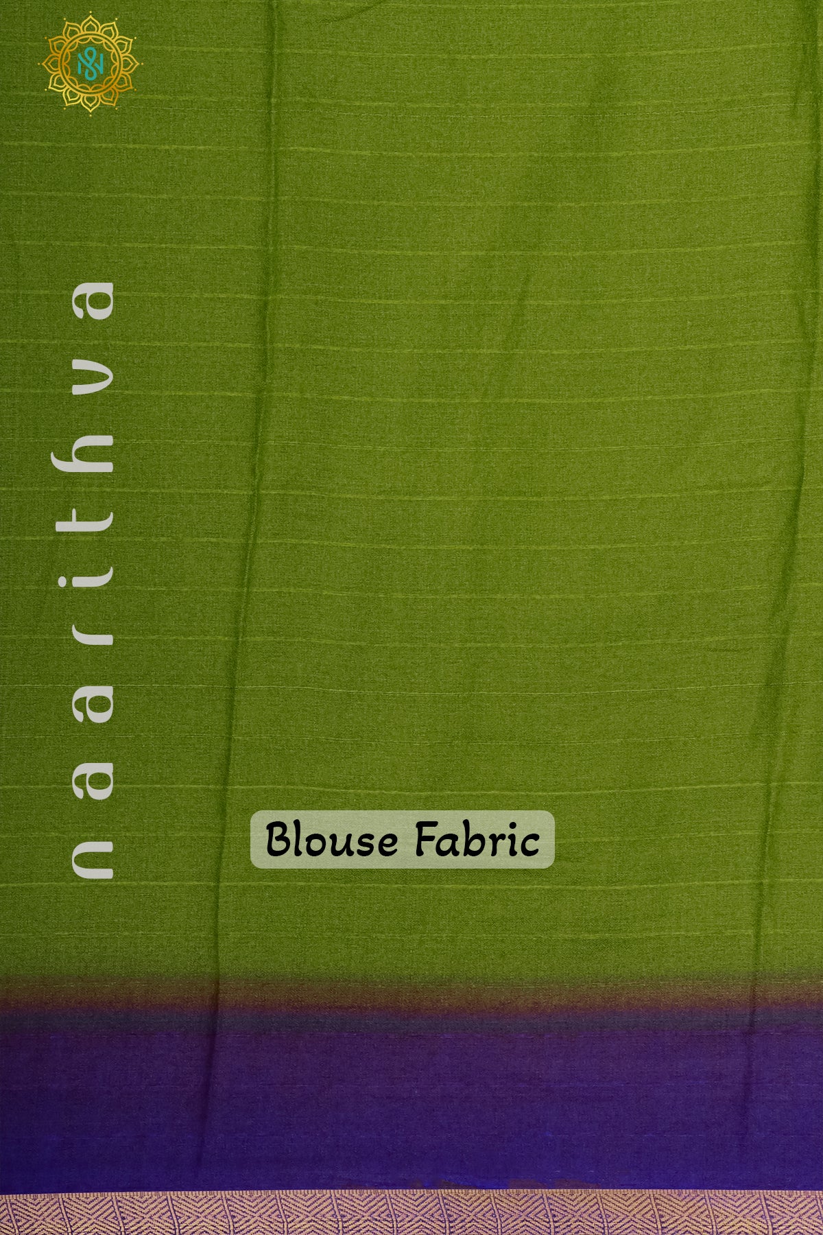 GREEN WITH PURPLE - SEMI GEORGETTE